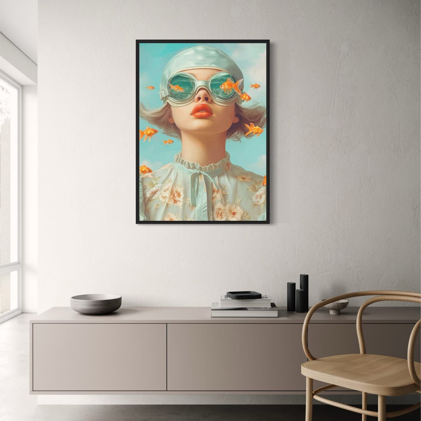 Aquatic Daydream | Floral Girl | Serene Aquamarine
