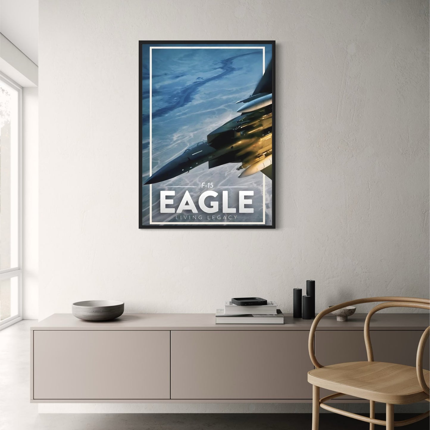 Amerikanisches Kampfflugzeug F22 Poster | Cooler Wandkunstdruck | Wasserfestes Dekor für Zuhause, Schlafzimmer, Bar, Ästhetik