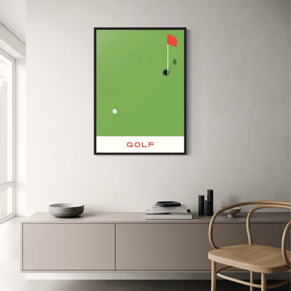 De Geometrie van de Overwinning | Golf Sportkunst