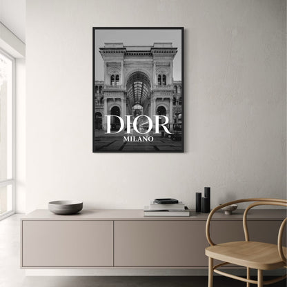 Dior Mailand | Luxuriöse Mode in Italiens Modehauptstadt | Schicke Dior-Poster