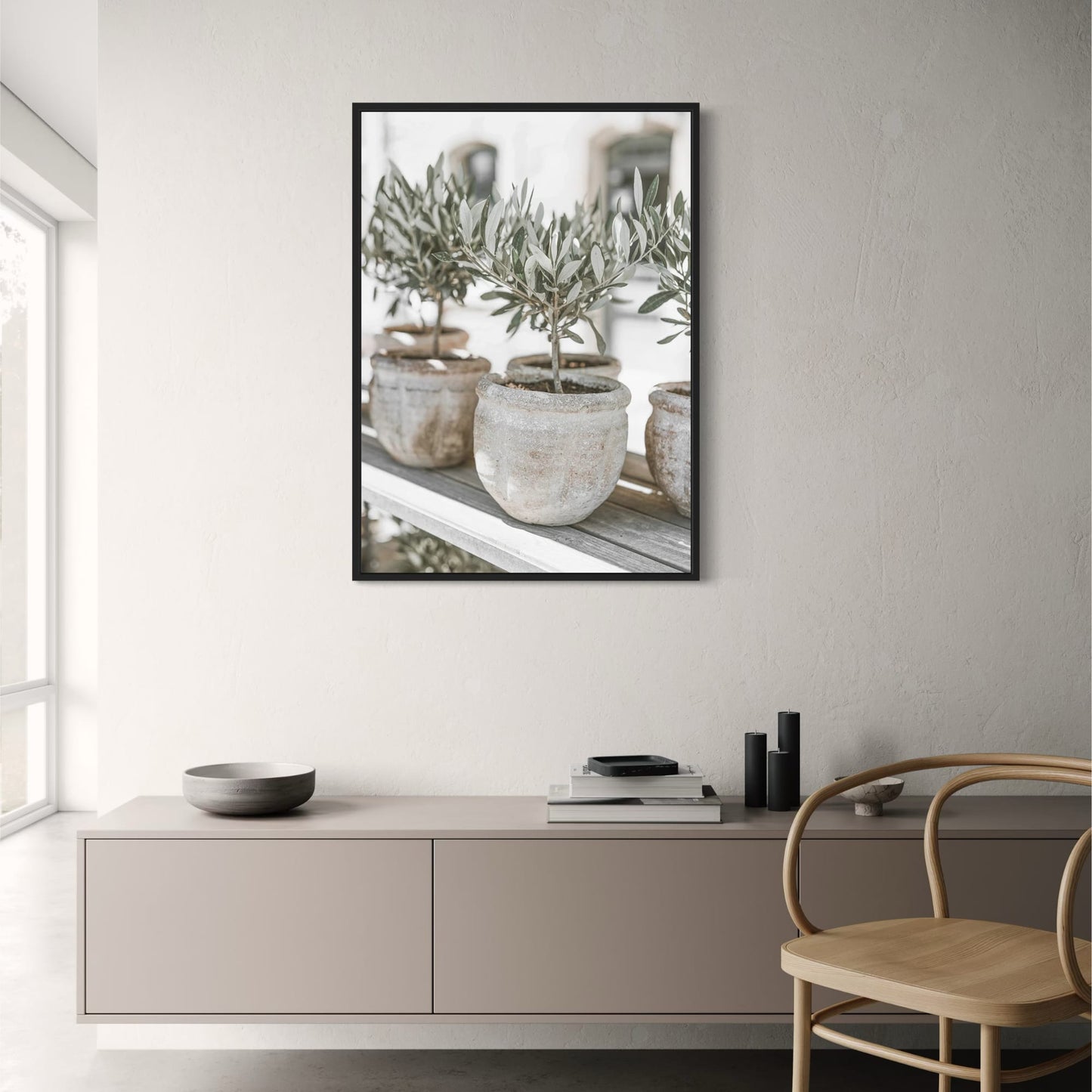 Italië Landschap | Olijfgaard Scenery Kunst