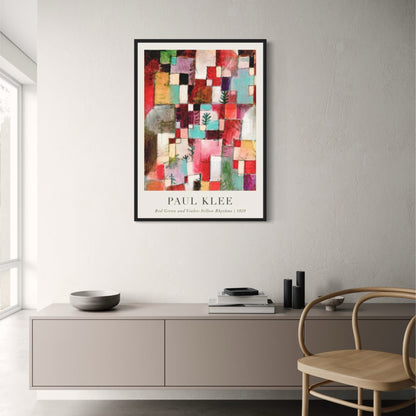 Paul Klee | Rot-Grün-Violett-Gelb-Rhythmen | Abstrakte Kunst