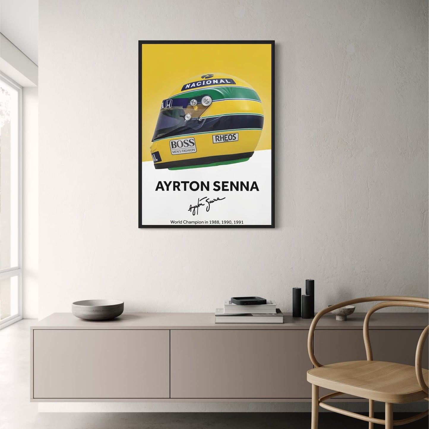 Formel 1 Helm Wandkunst Poster Formel 1 Rennen Leinwand Gemälde an der Wand Formel 1 Leinwand Kunst Bilder Home Wand Dekor Cuadro