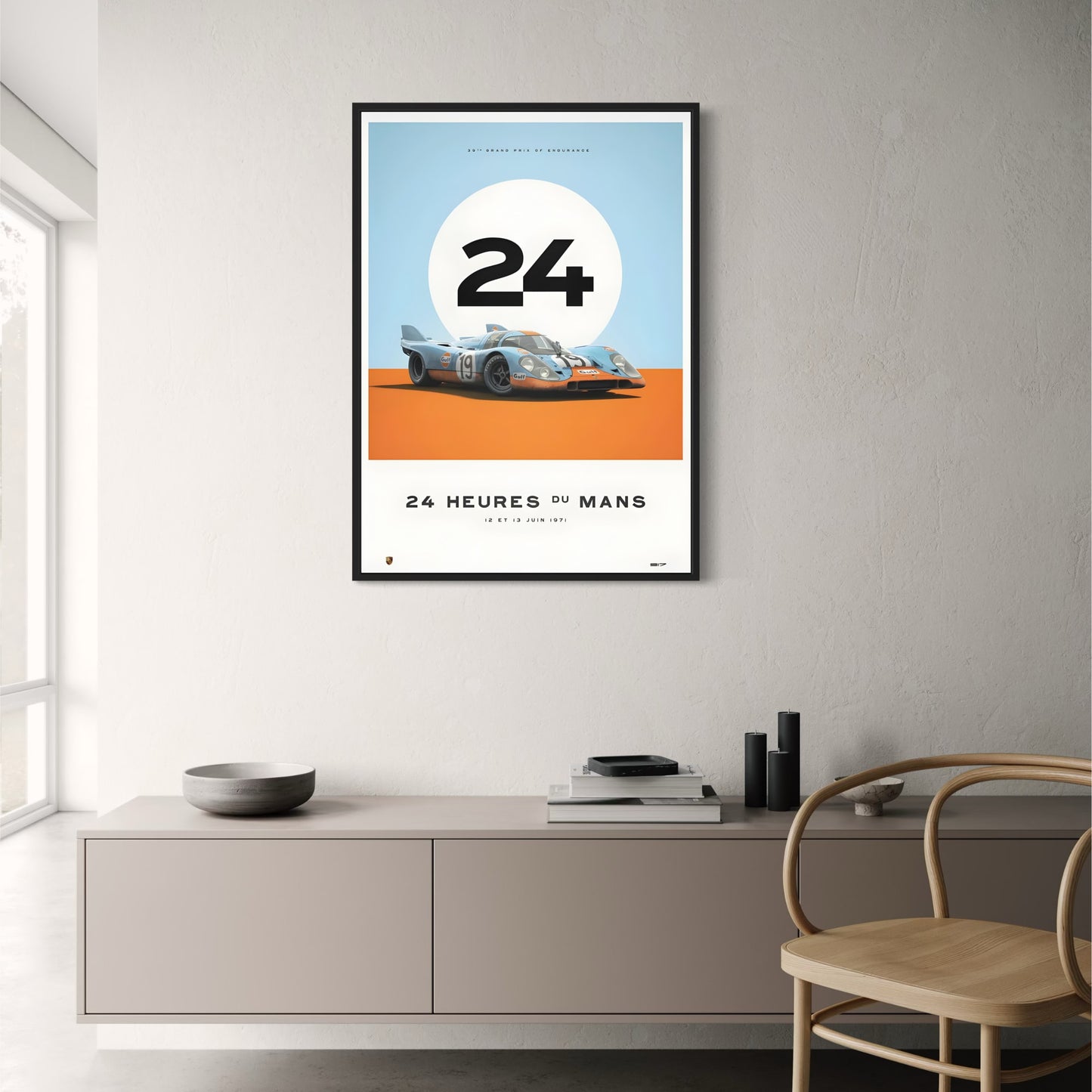 12. und 13. Juni 1971 | 24 Stunden du Mans | Vintage-Rennkunstwerk