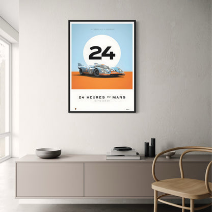 12. und 13. Juni 1971 | 24 Stunden du Mans | Vintage-Rennkunstwerk