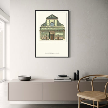 Santa Maria Novella | Florence | Italy | Renaissance Church Architecture | Italian Architectural Marvels | Classic Architecture Posters
