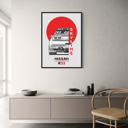 Nissan Skyline R33 | Japanse Auto Kunst