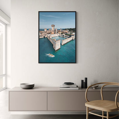 Majestic Verona Castelvecchio | Italy 1354 | Historic European Castle Poster | Wall Art Decoration