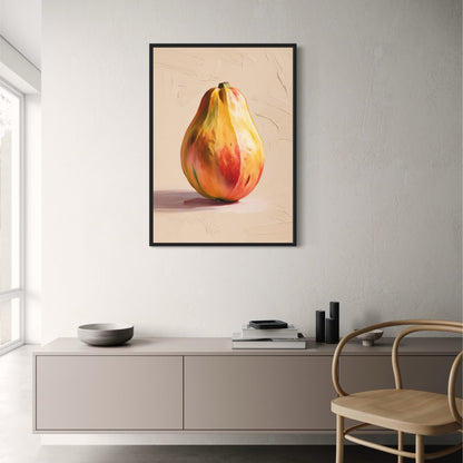 Papaya Botanische Print | Levendige Natuur Illustratie