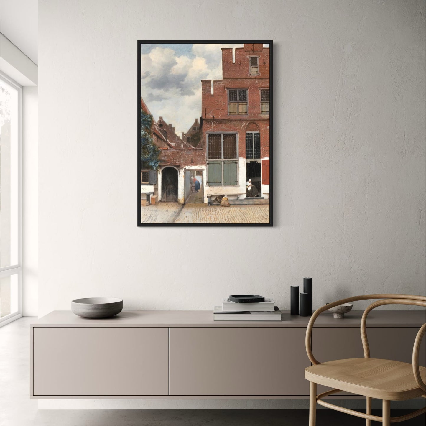 Die kleine Straße von Vermeer | Historische Kunstreproduktion