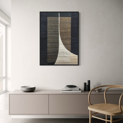 Warmer Minimalismus | Abstrakte Wandkunst | Dezente Farbtöne