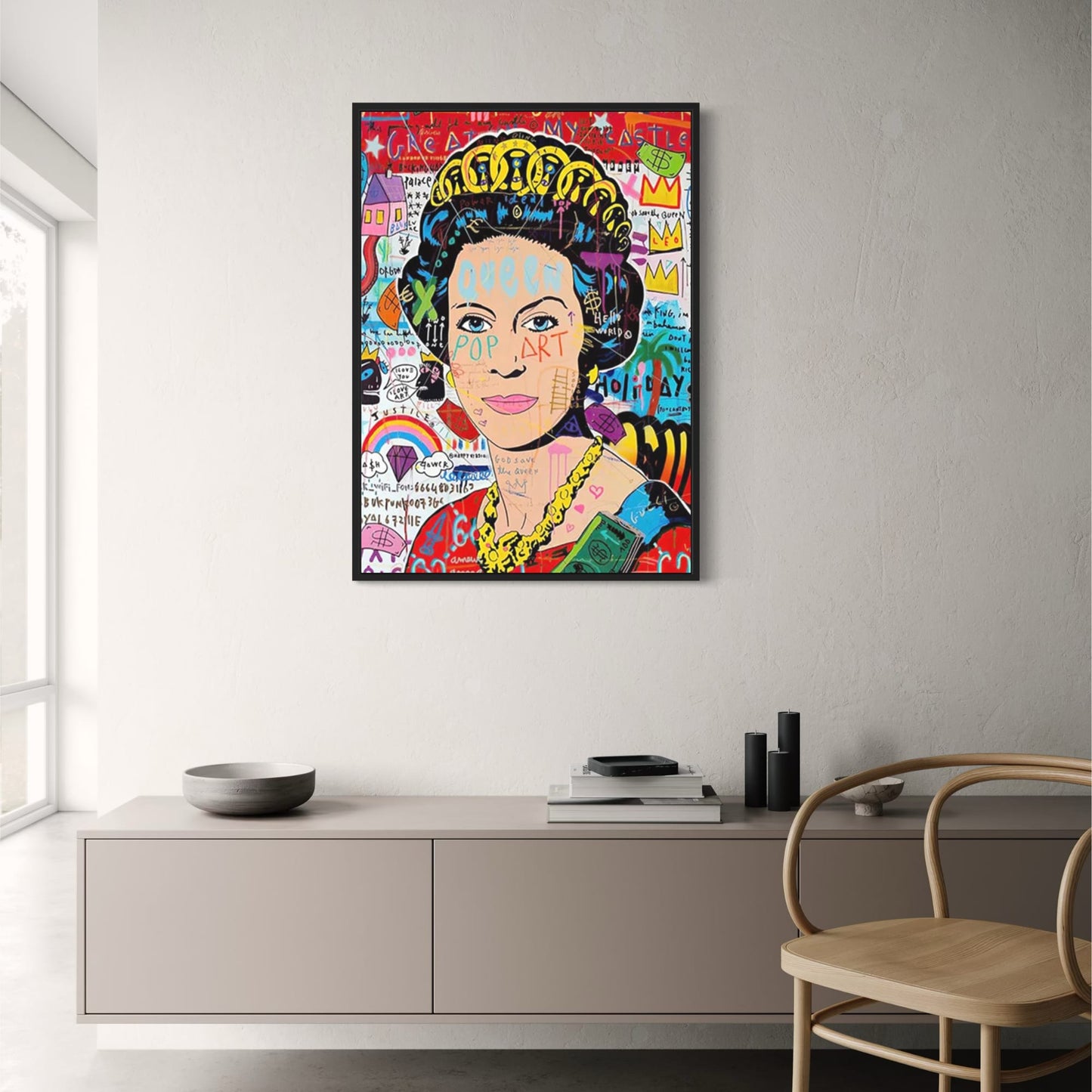 Queen of England | Abstract Pop Graffiti