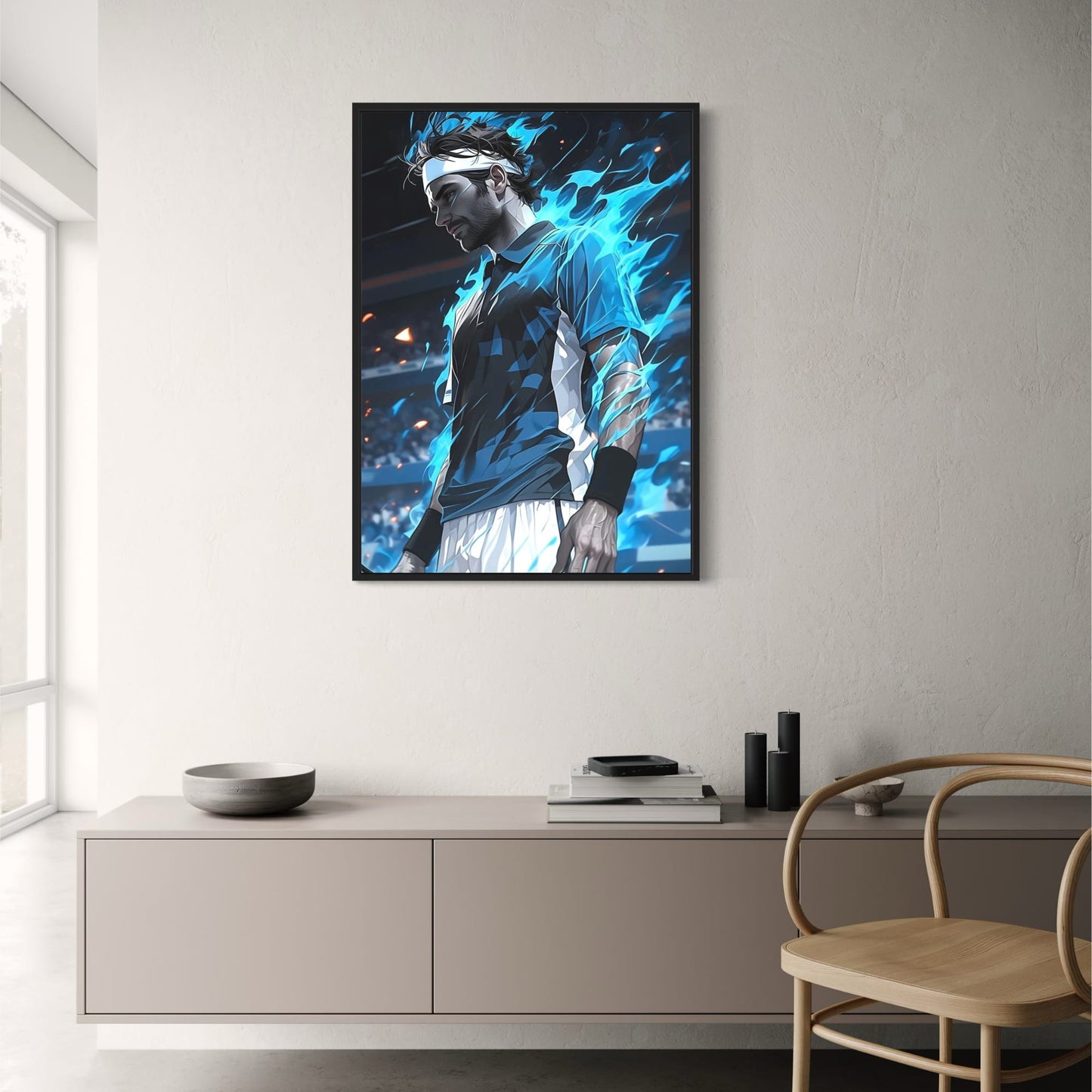 Roger Federer | Kunstwerk van Iconische Atleet
