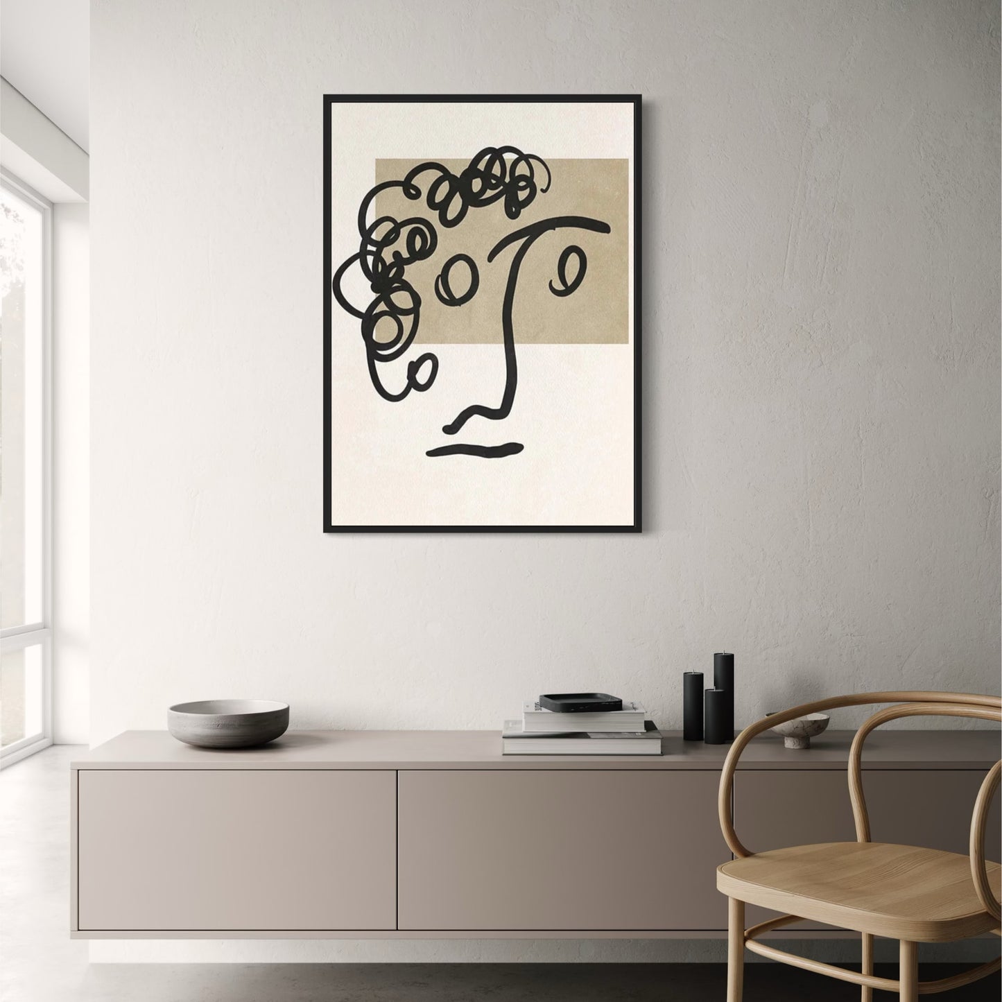 Boundless Lines Poster | Abstract Art Print | Modern Wall Decor | Artistic Home Ambiance | Large Contemporary Design | Interior Decoration