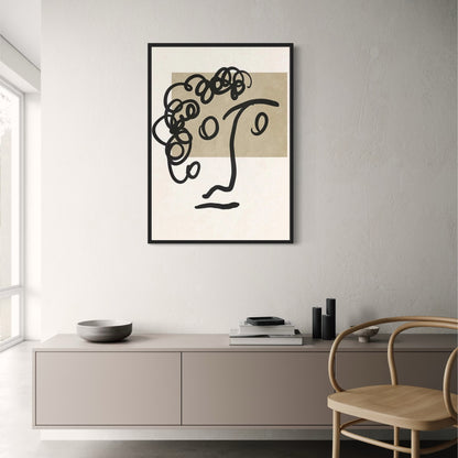 Boundless Lines Poster | Abstract Art Print | Modern Wall Decor | Artistic Home Ambiance | Large Contemporary Design | Interior Decoration