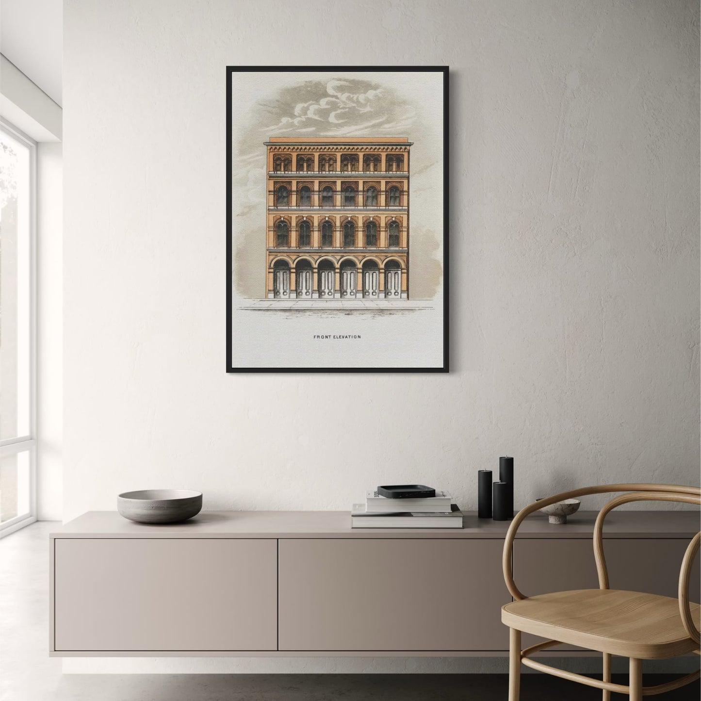 Italienisches Renaissancegebäude | Harmonie der Renaissance-Symmetrie | Renaissance-Revival im Detail | Renaissance-Architekturplakate