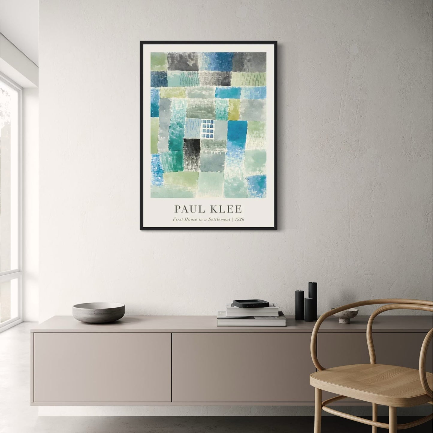 Paul Klee | Erstes Haus in einer Siedlung | Abstrakte Kunst