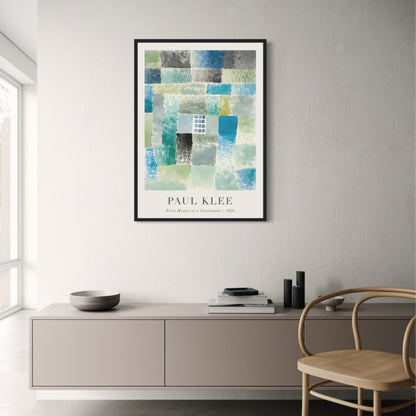Paul Klee | Erstes Haus in einer Siedlung | Abstrakte Kunst