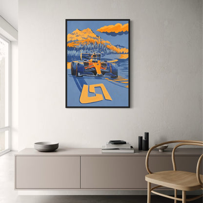 Albert Park Rennstrecke | Formel 1 Geschwindigkeit | Großer Preis von Melbourne | Malerische F1 Poster