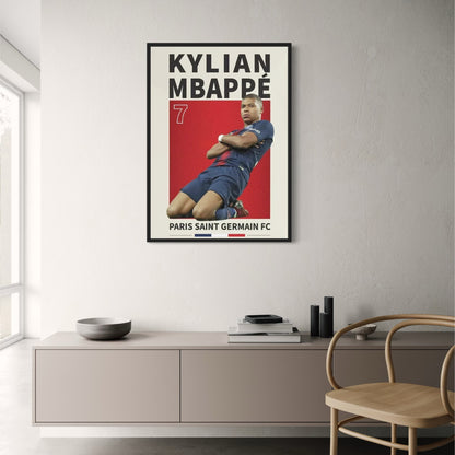 Kylian Mbappé #7 | Fußballstar-Artwork