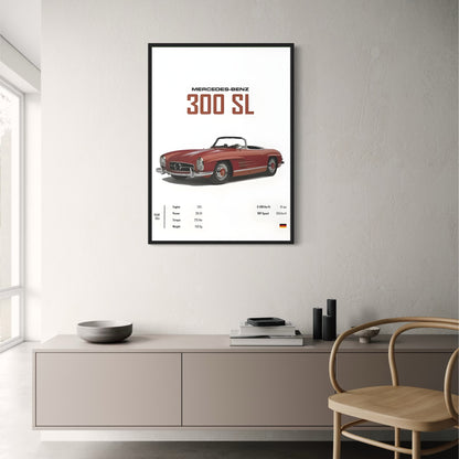 Mercedes 300 SL | Klassieke Auto Kunst