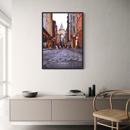 Galata Tower | Istanbul Street View | Vibrant Urban Scene