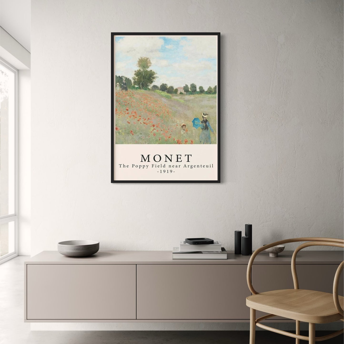 Monet | Het Klaprozenveld nabij Argenteuil | Impressionistische Kunst