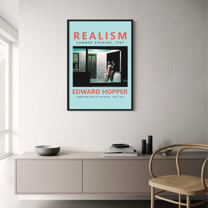 Edward Hopper | Sommerabend 1947 | Amerikanische Vintage-Kunst