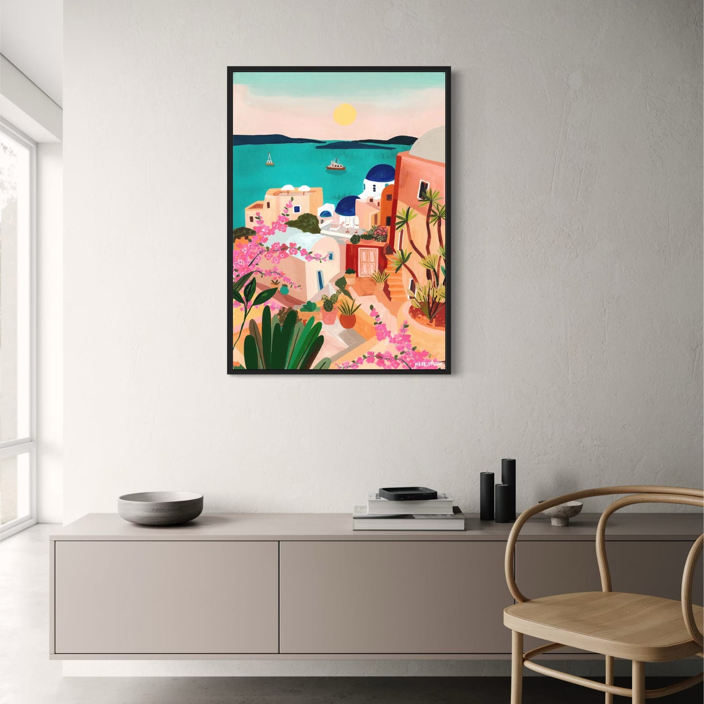 abstract india landscape poster