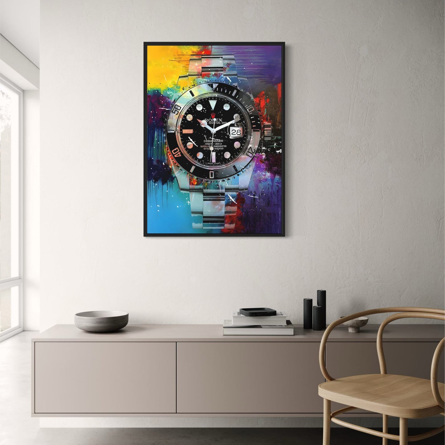 Rolex Submariner | Zwarte Graffiti Kunst
