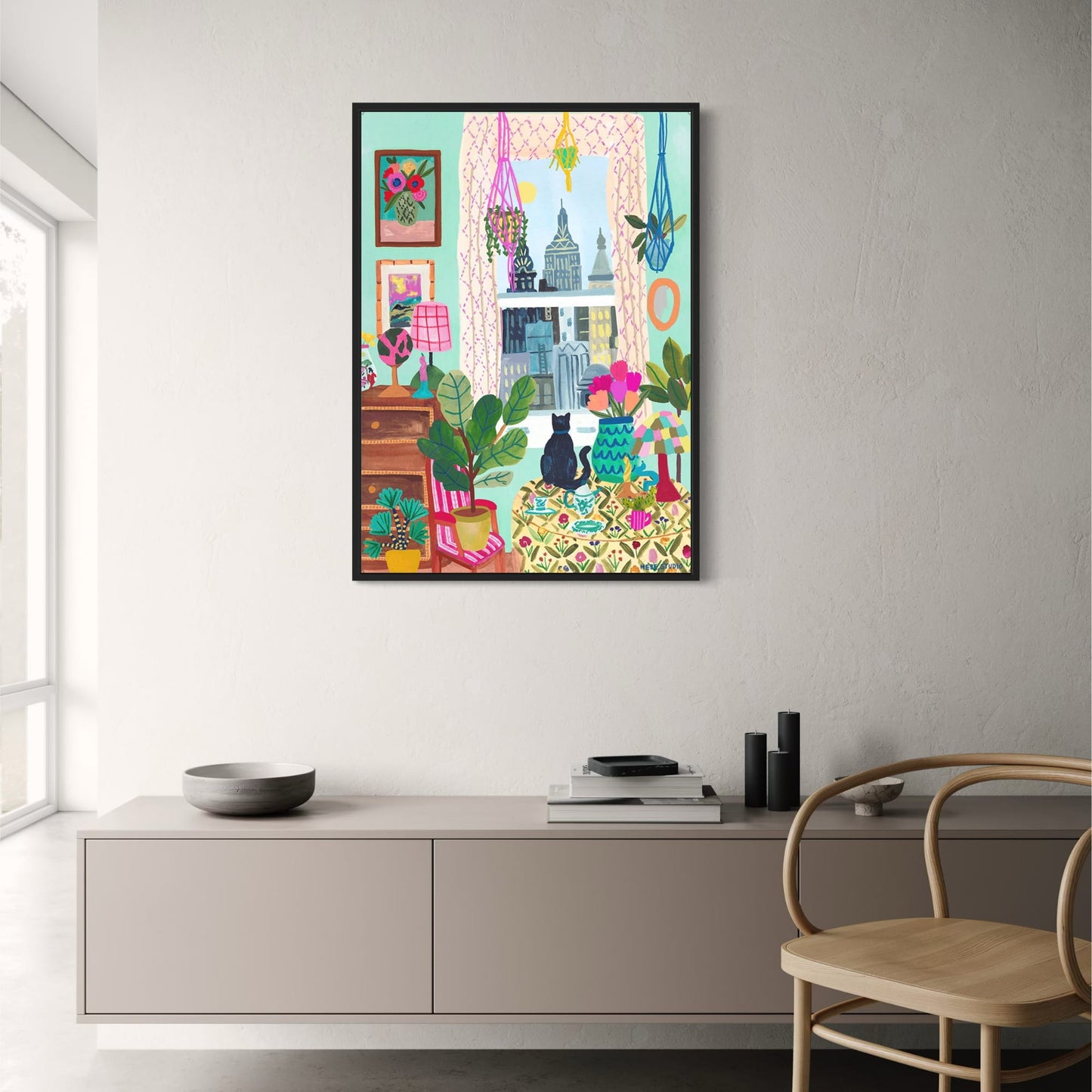 Abstrakte indische Landschaft