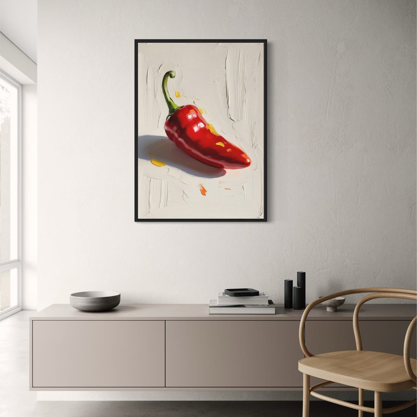 Kleurige Paprika Illustratie | Moderne Keuken Decor