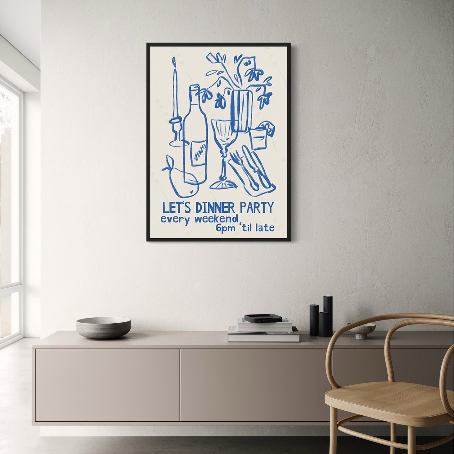 Let's Diner Party | Retro Kitchen Art