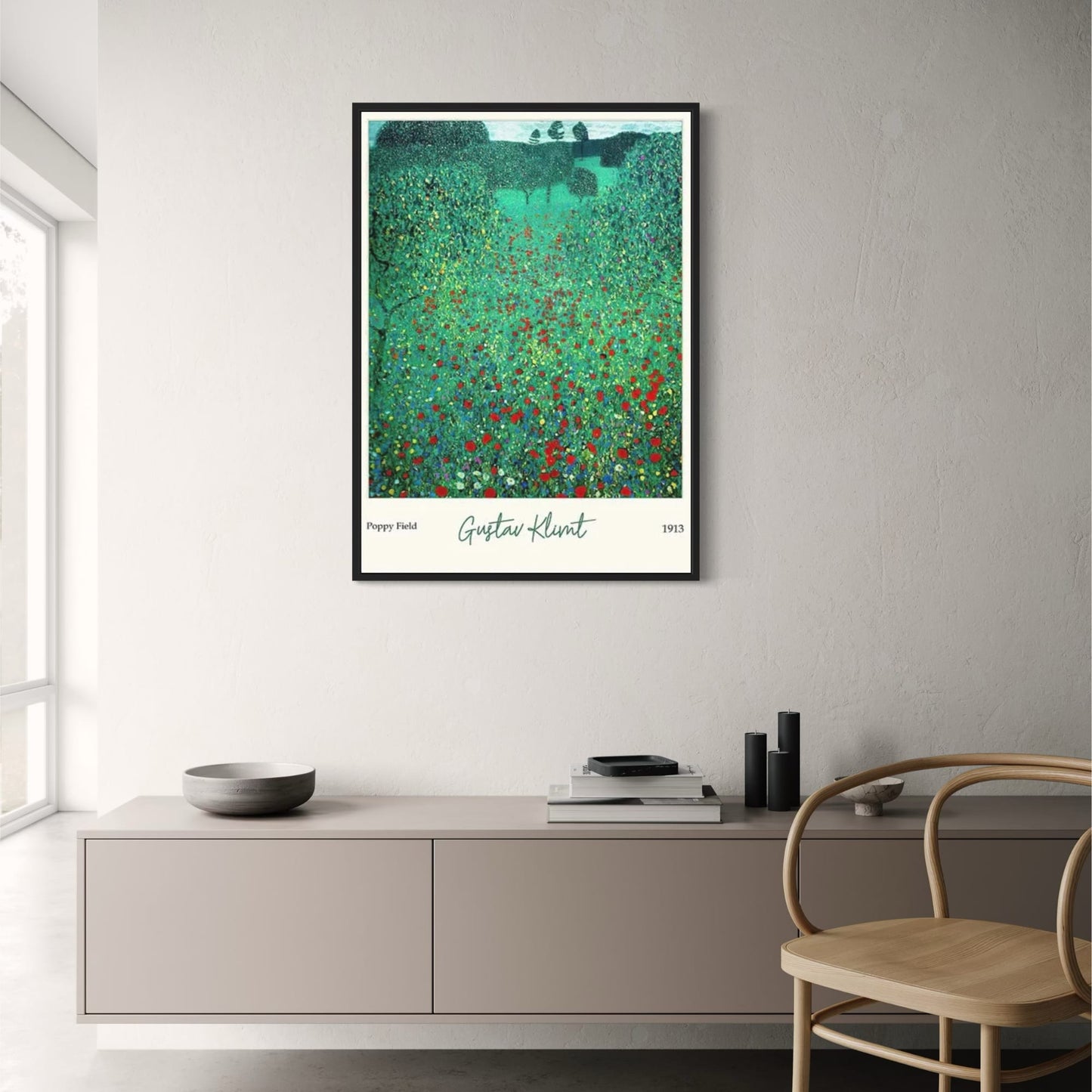 Klimt Klaproosveld | Kleurrijk Landschap