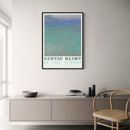 Meer Attersee door Gustav Klimt | Rustig Landschap