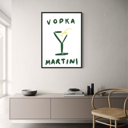 Minimalistischer Wodka-Martini | Moderne Bar-Kunst
