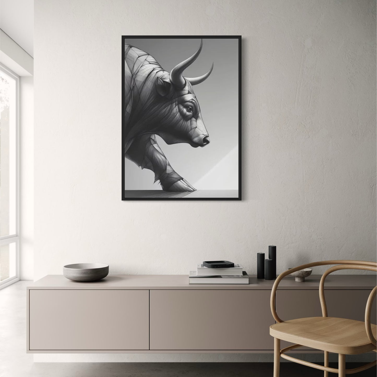 Bull & Bear Market | Abstract Modern Art