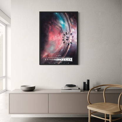 Nordischer Stil | Interstellar Filmplakat | Weltraum-Science-Fiction-Leinwandkunst | Wanddekorationsdruck