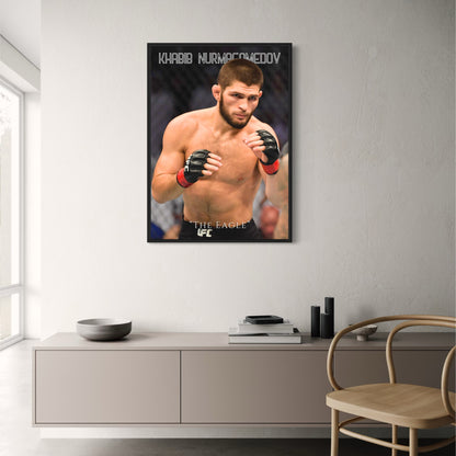 Khabib Nurmagomedov UFC Poster Der Adler MMA Champion Wandkunst
