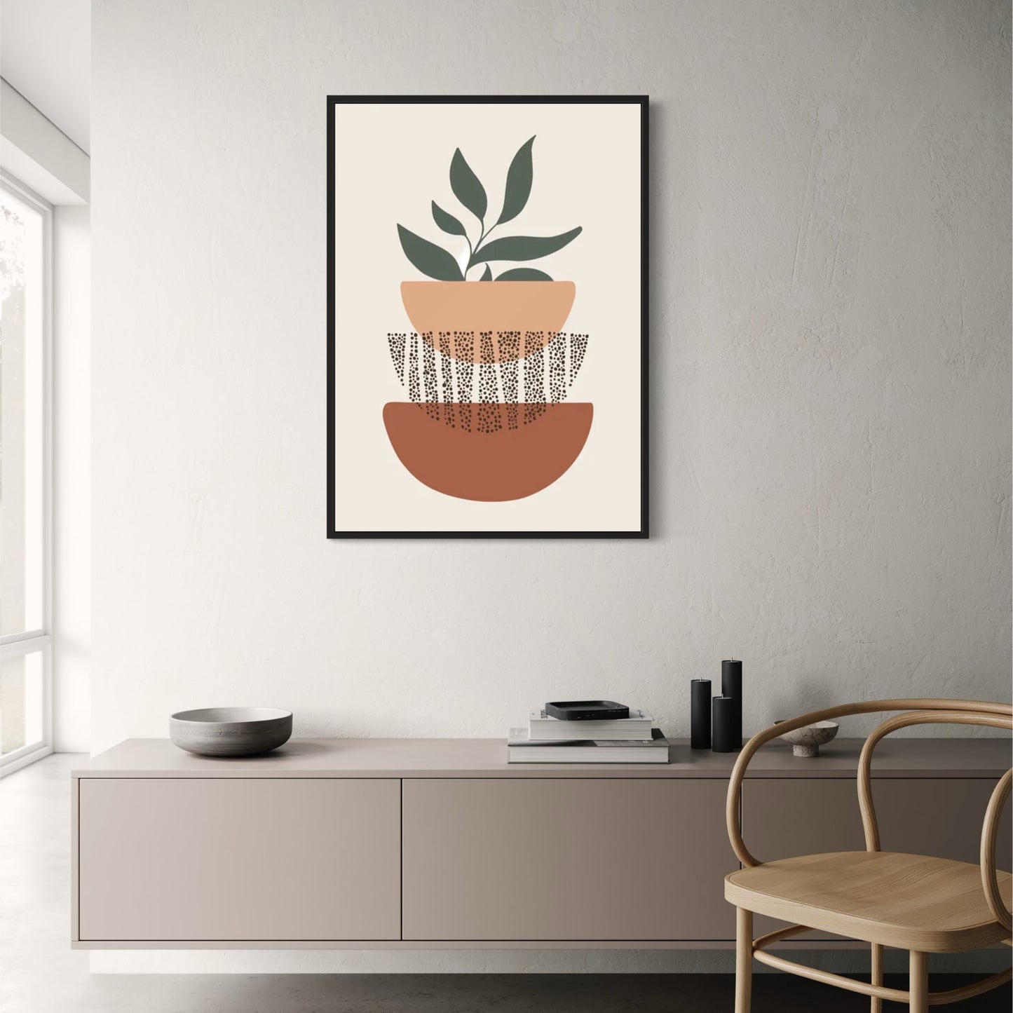 Minimalistische Erdtöne | Moderne ästhetische Einrichtung