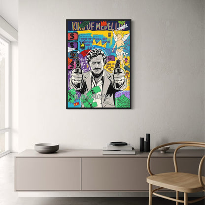 Graffiti-Pop-Art-Poster | Straßenfilm Scarface | Abstraktes Porträt von Mona Lisa | Dekoratives Wandbild für Zuhause