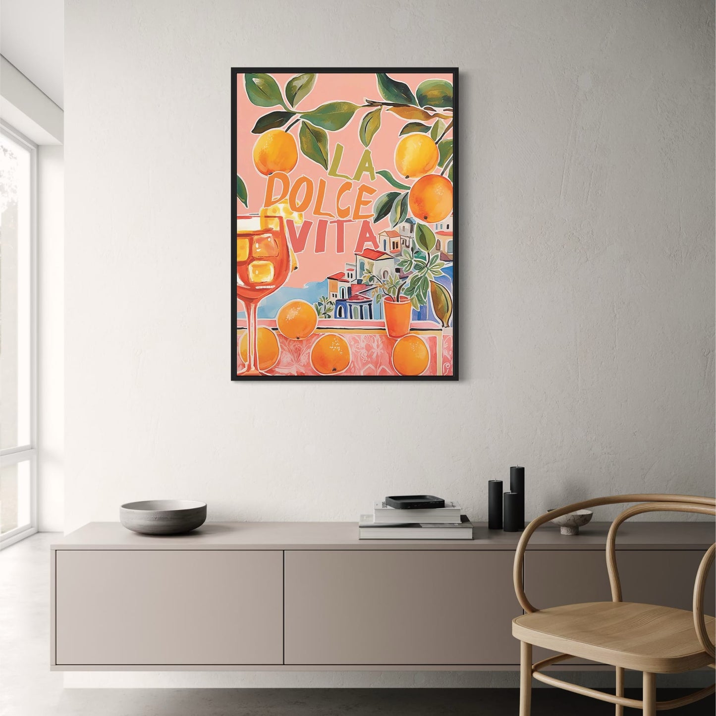 Aperol Orange | Italienisches Traditionsgetränk | Retro-Stil