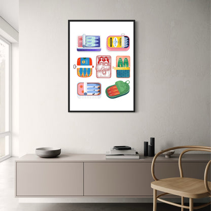 Sardinenvielfalt | Poster der kreativen Illustrationsserie