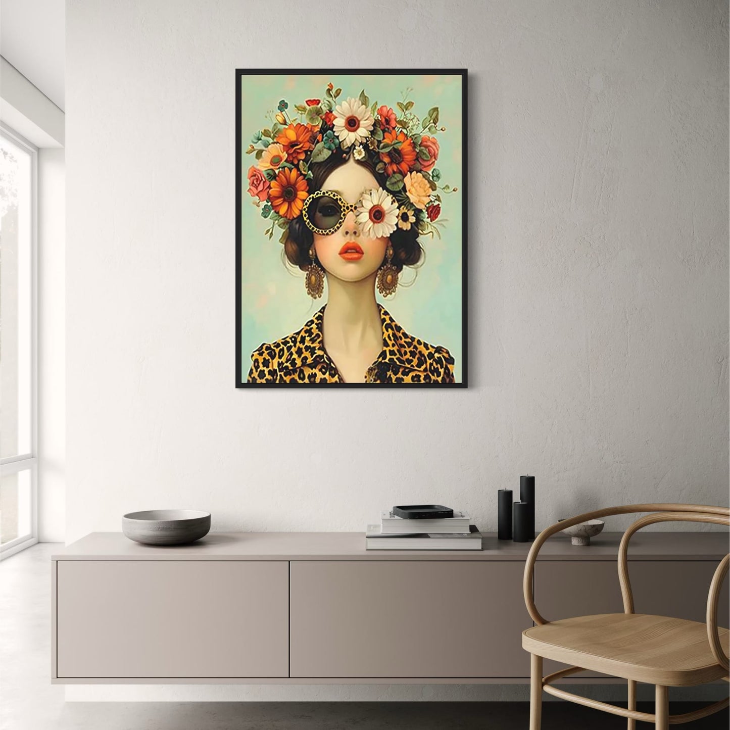 Blossoming Gaze | Floral Portrait