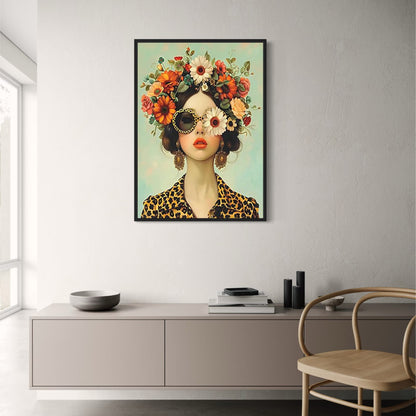 Blossoming Gaze | Floral Portrait