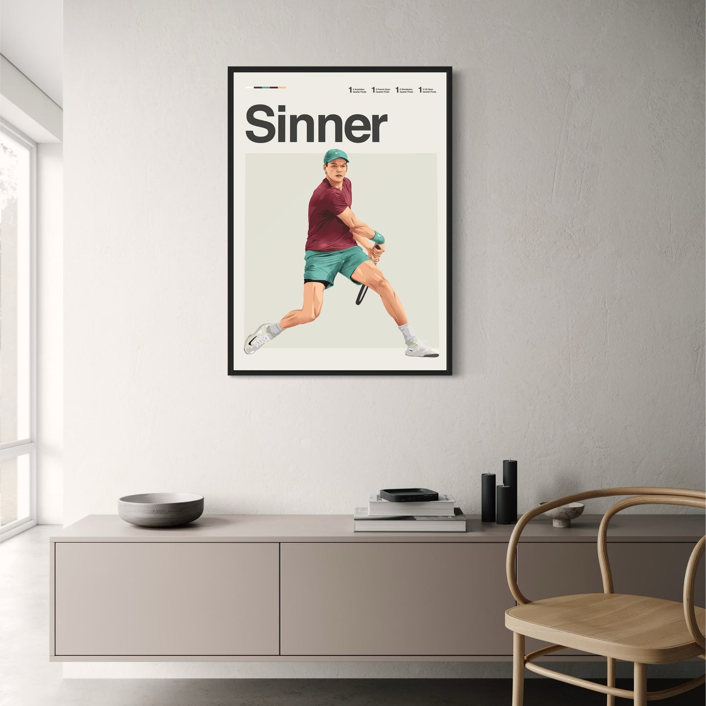 Jannik Sinner | Moderne Tennis Kunst