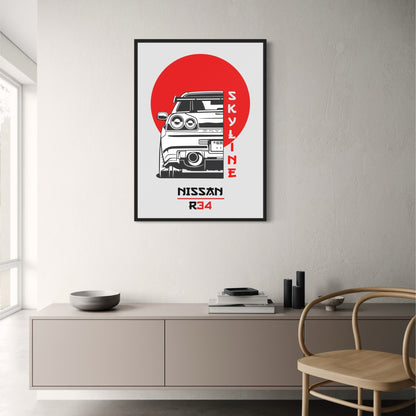 Japan Skyline R34 | Automobielkunst