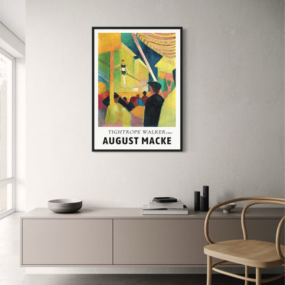 August Macke | Seiltänzer | Kunstdruck-Poster | 1931 | Vintage-Stil | Wanddekoration | Ideal für Wohnzimmer oder Büro