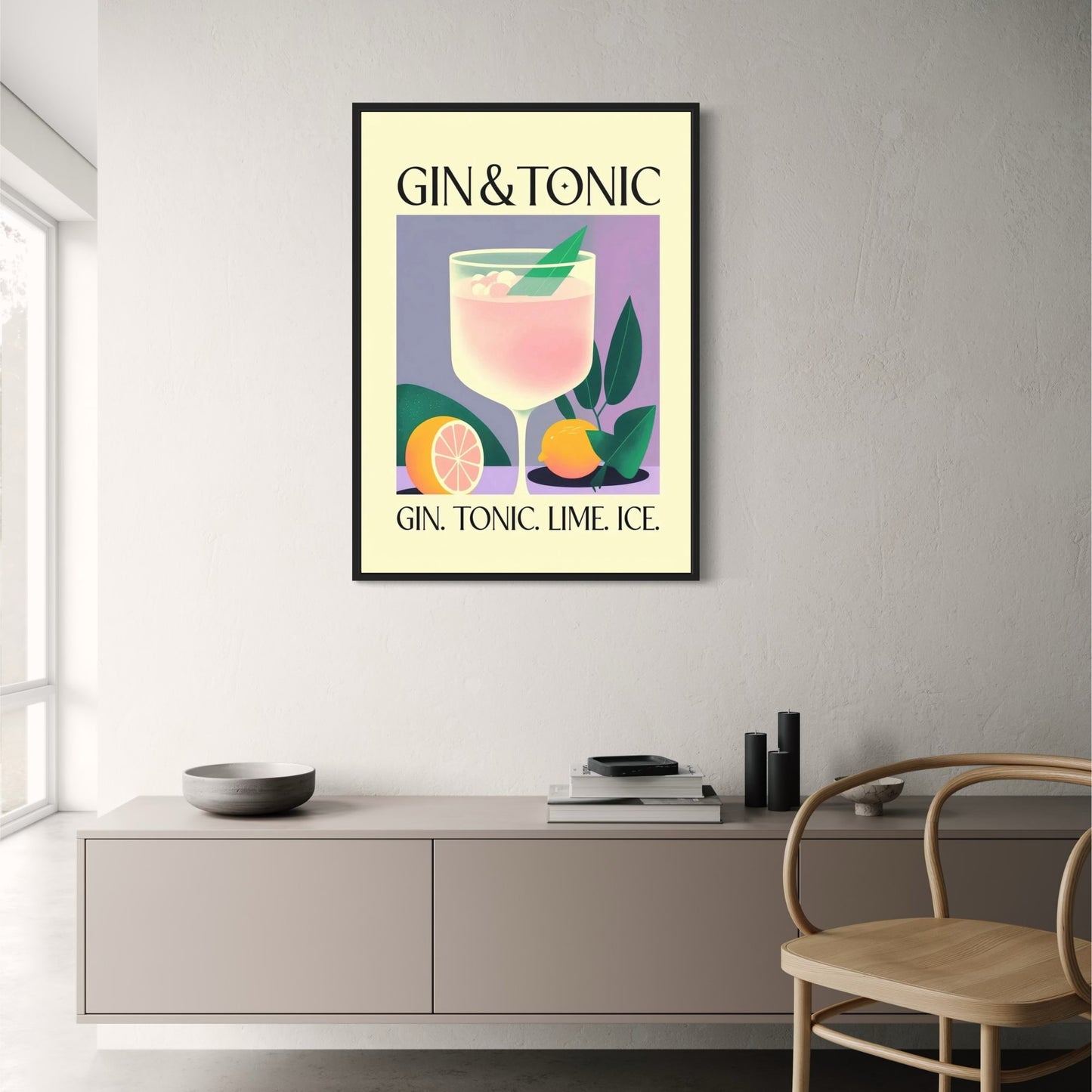 Gin Tonic | Vintage-Cocktailparty-Dekoration