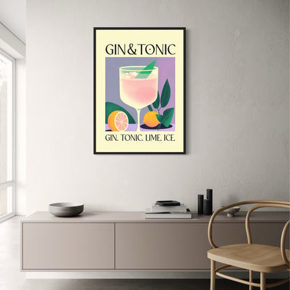 Gin Tonic | Vintage-Cocktailparty-Dekoration